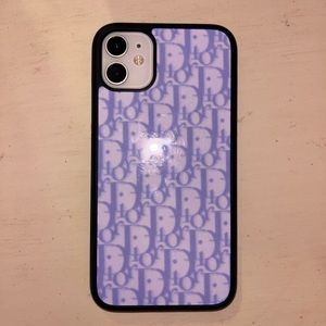 Dior Logo Print Purple iPhone 11 Case